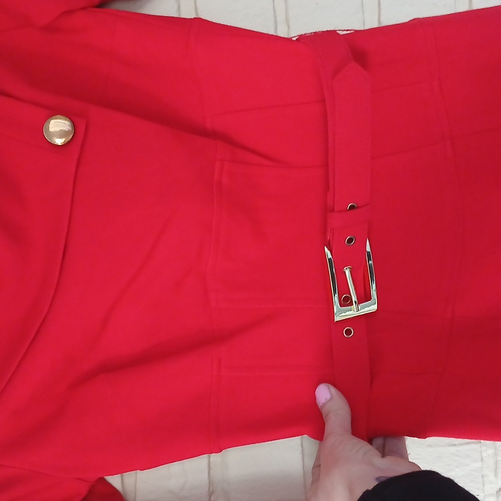 Cache Contour Collection Red Dress Size 2. - image 2